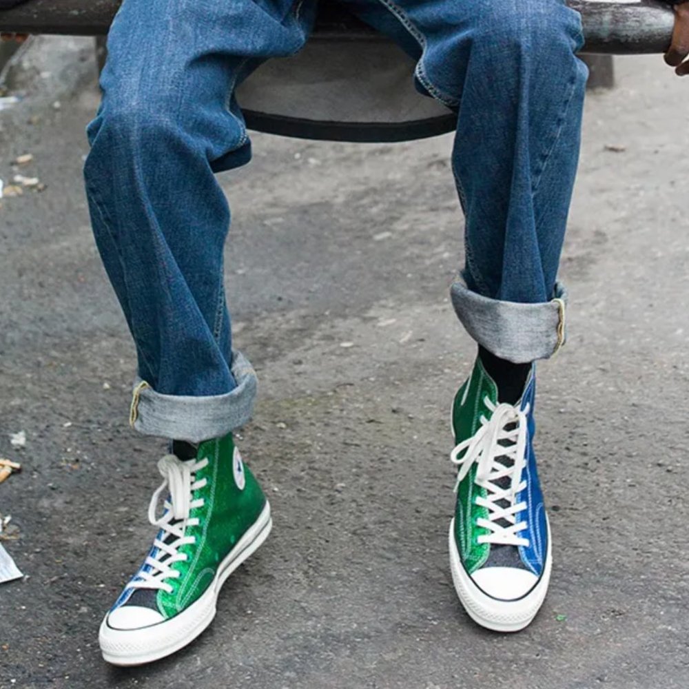 RARE UNISEX JW Anderson x Converse Chuck 70 High Glitter Pack High Tops - Picture 3 of 15